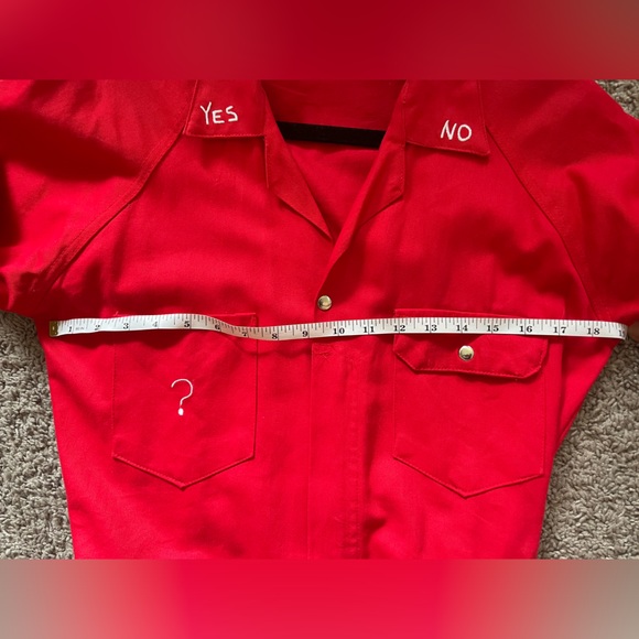 Rare red jumpsuit by Penelope Gazin, designer of Fashion Brand Company. - Picture 10 of 10